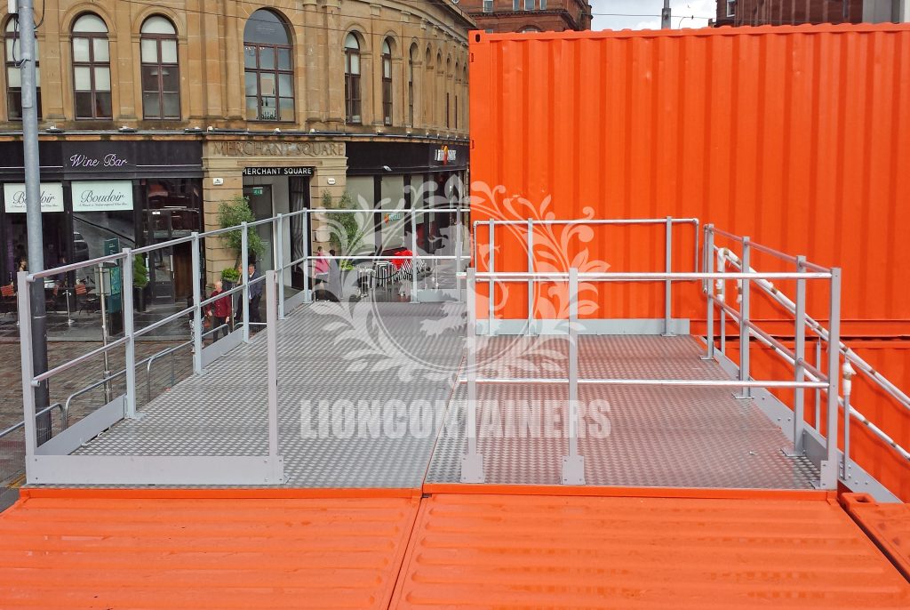 Commonwealth Games Pop Up Shop Container Structure - Ipswich Containers case study